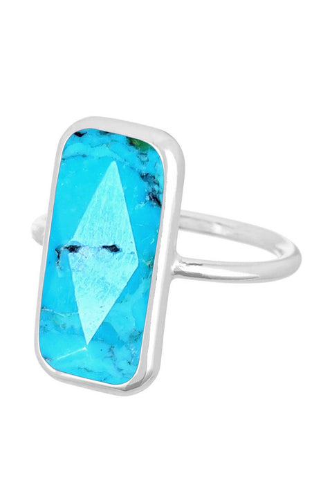 Turquoise Rectangle Ring - SF