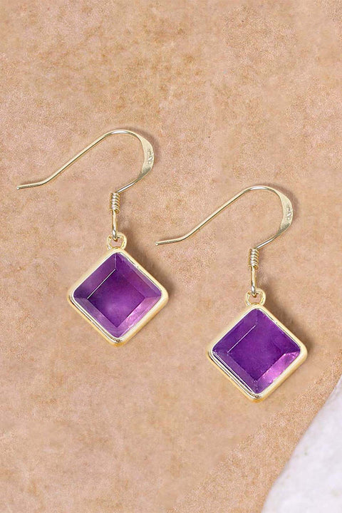 Amethyst Rachel Drop Earrings - GF