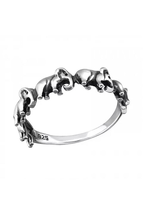 Sterling Silver Elephant Ring - SS