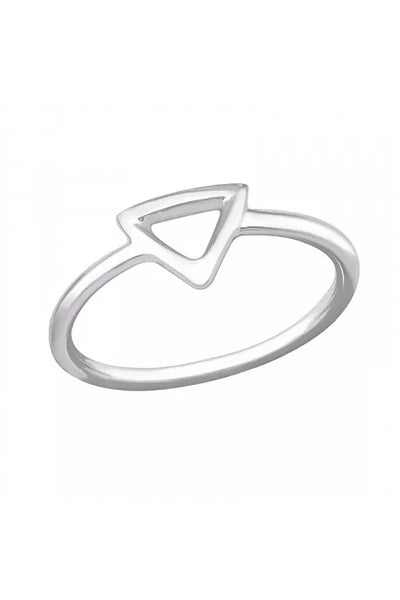 Sterling Silver Open Triangle Ring - SS