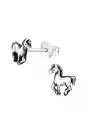 Sterling Silver Horse Ear Studs - SS