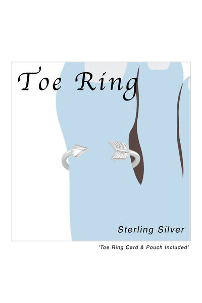 Sterling Silver Arrow Adjustable Toe Ring - SS