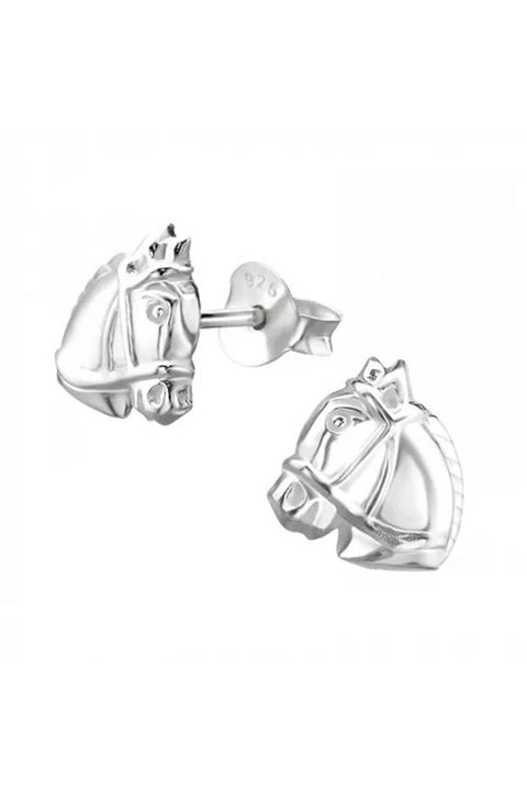 Sterling Silver Horse Ear Studs - SS