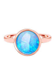 Opal Cotton Candy Ring In Rose Gold- SF