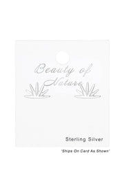 Sterling Silver Spike Ear Studs - SS