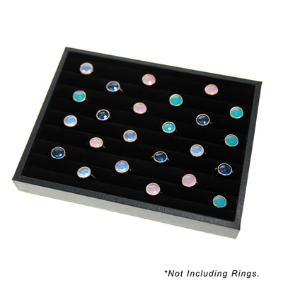 48 Pc. Ring Tray With Black Foam Insert