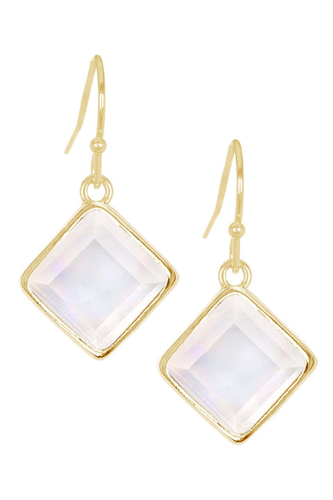 Mother Of Pearl Rachel Drop Earrings - GF