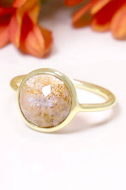 Lily Fossil Lollipop Ring - GF