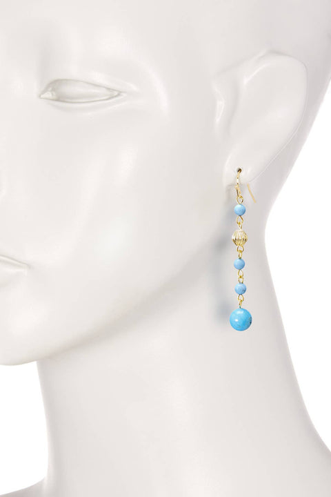Turquoise Dangle Earrings - GF