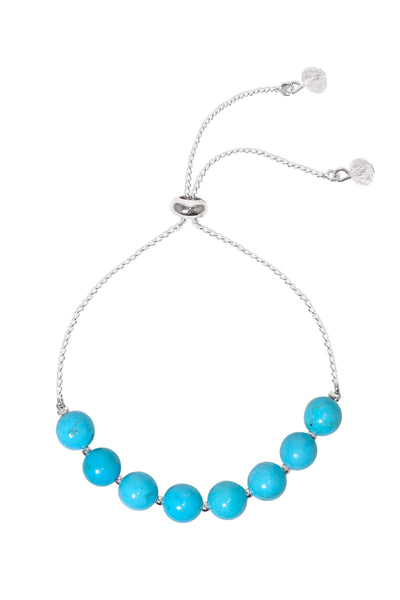 Turquoise Beaded Slider Bracelet - SF