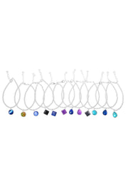 $11.00 Pc x 12 Pcs Semi-Precious Charm Bracelets Prepack