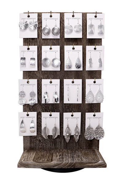 $9.00 Pr x 16 Prs Plain Earrings Prepack