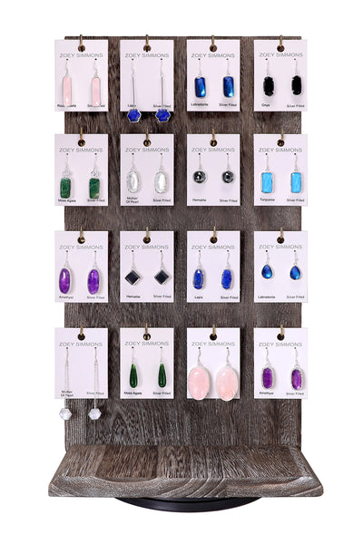 $15.00 Pr x 16 Prs Semi-Precious Earrings Prepack