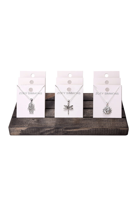 $9.00 Pc x 9 Pcs Silver Filled Pendant Necklaces Prepack