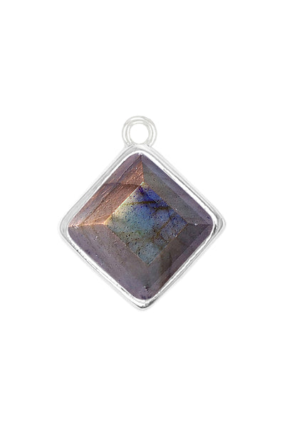 10x10mm Labradorite Square Framed Stone - SF
