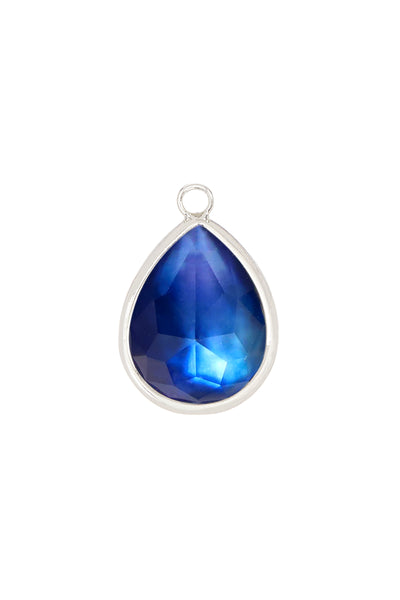 10x13mm Labradorite Doublet Teardrop Framed Stone - SF