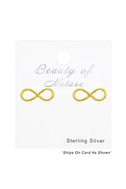 Sterling Silver Infinity Ear Studs - VM