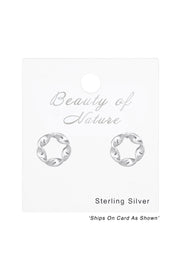 Sterling Silver Twist Ear Studs - SS