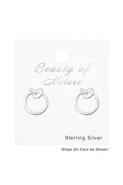 Sterling Silver Knot Ear Studs - SS