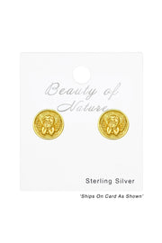 Sterling Silver Cupid Ear Studs - VM