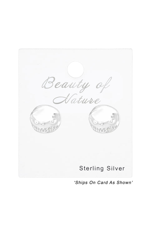 Sterling Silver Shark Ear Studs - SS