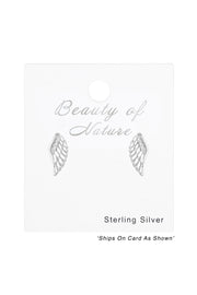 Sterling Silver Wing Ear Studs - SS