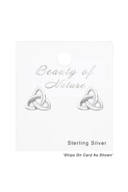 Sterling Silver Sign Ear Studs - SS