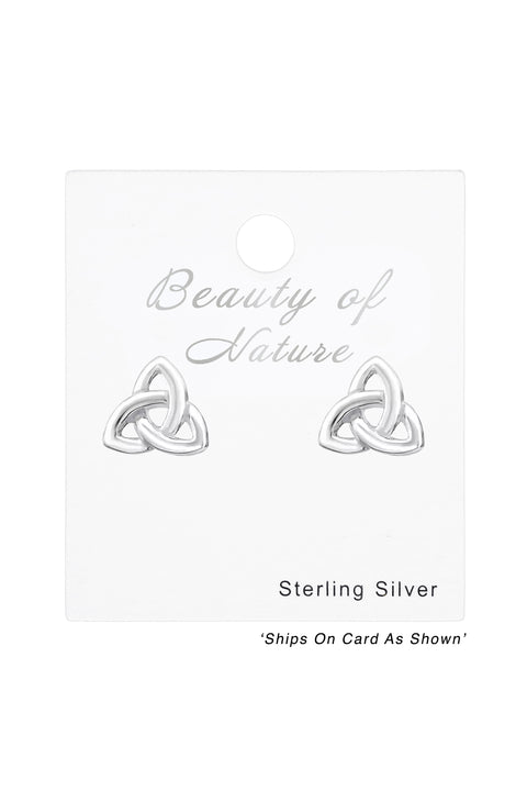 Sterling Silver Sign Ear Studs - SS