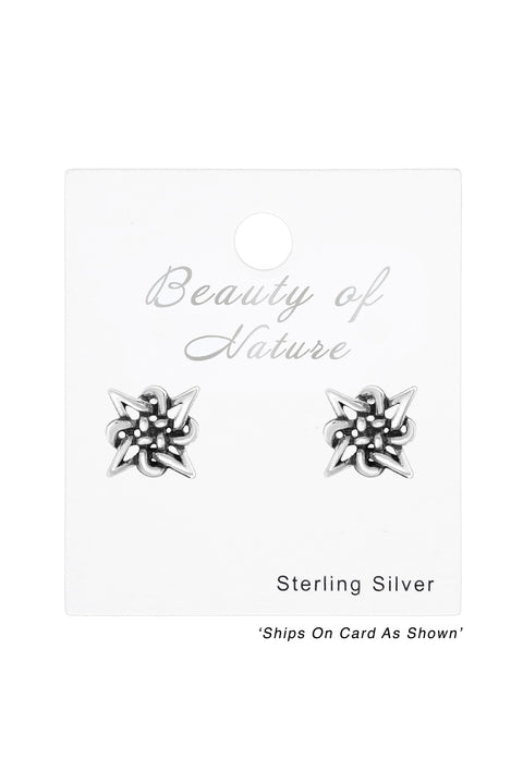 Sterling Silver Celtic Ear Studs - SS