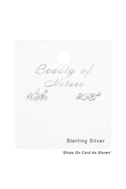 Sterling Silver "What Ever" Ear Studs - SS