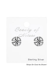 Sterling Silver Celtic Ear Studs - SS