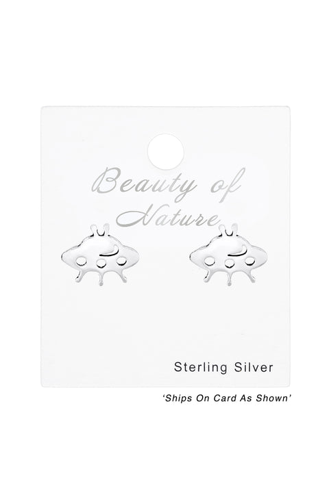 Sterling Silver Ufo Ear Studs - SS