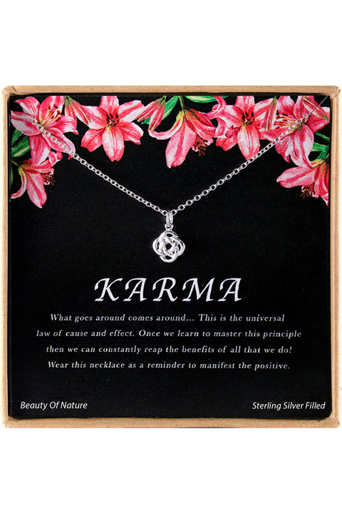 'Karma' Boxed Charm Necklace - SF