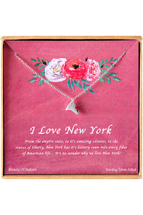 'I Love New York' Boxed Charm Necklace - SF