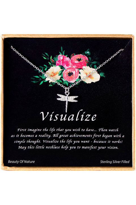 'Visualize' Boxed Charm Necklace - SF