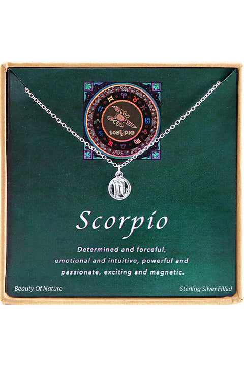 'Zodiac' Boxed Scorpio Necklace - SF
