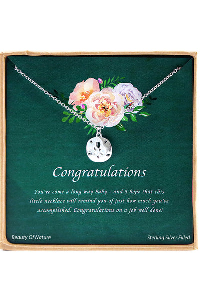 'Congratulations' Boxed Charm Necklace - SF