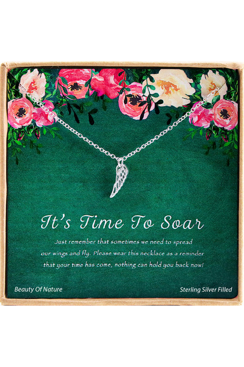 'It's Time To Soar' Boxed Charm Necklace - SF