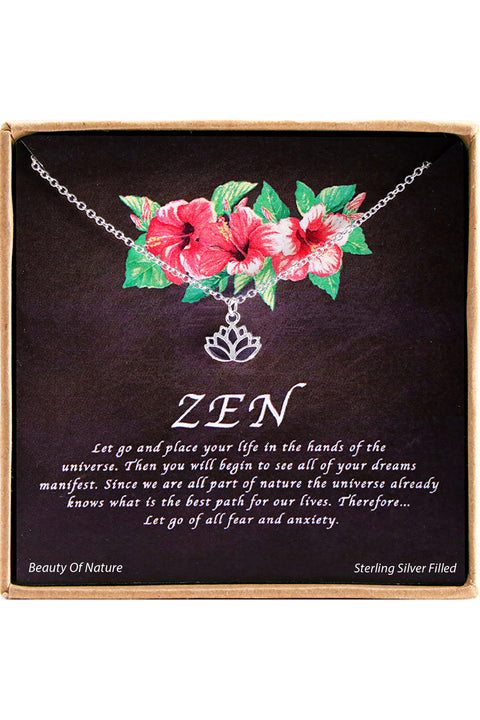 'Zen' Boxed Charm Necklace - SF