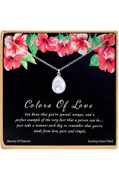 'Colors Of Love' Boxed Charm Necklace - SF