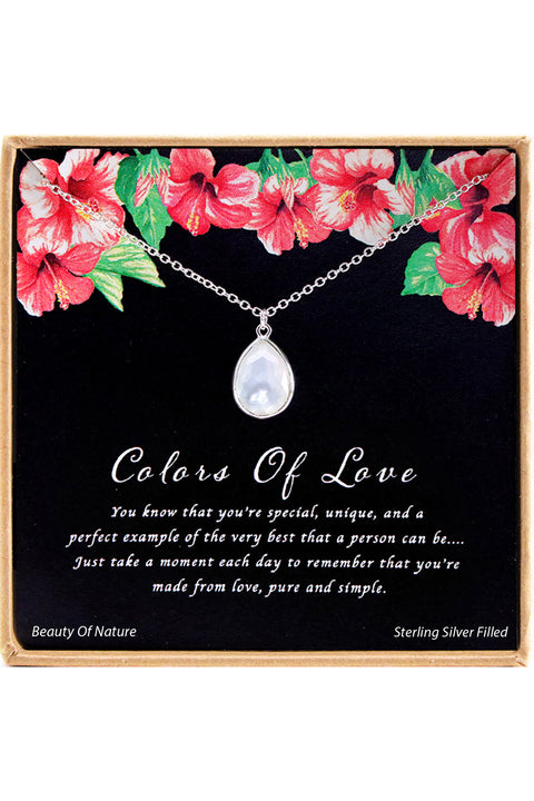 'Colors Of Love' Boxed Charm Necklace - SF