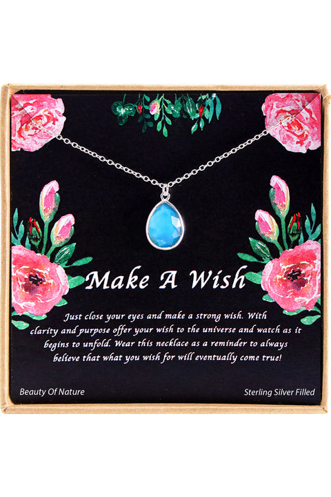 'Make A Wish' Boxed Charm Necklace - SF