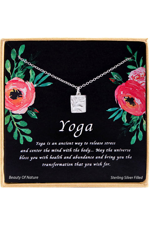 'Yoga' Boxed Charm Necklace - SF