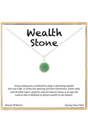 'Wealth Stone' Boxed Charm Necklace - SF