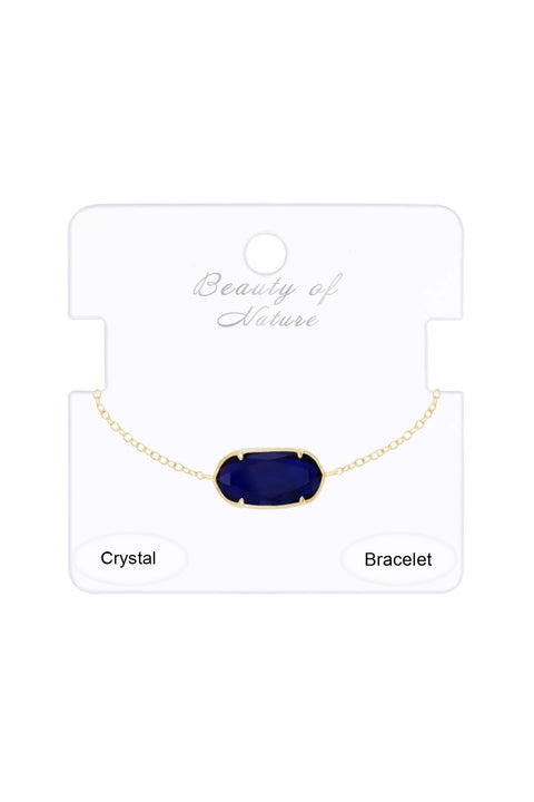 London Blue Crystal Link Bracelet - GF
