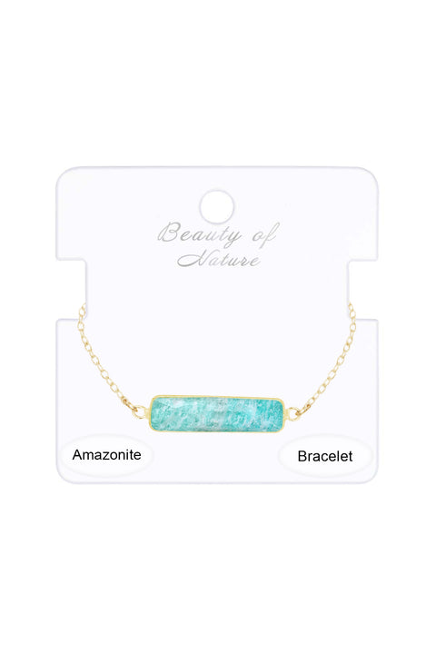 Amazonite Bar Bracelet - GF