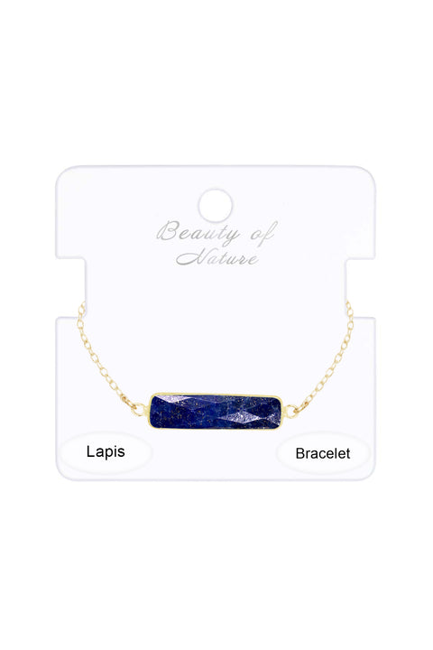 Lapis Bar Bracelet - GF