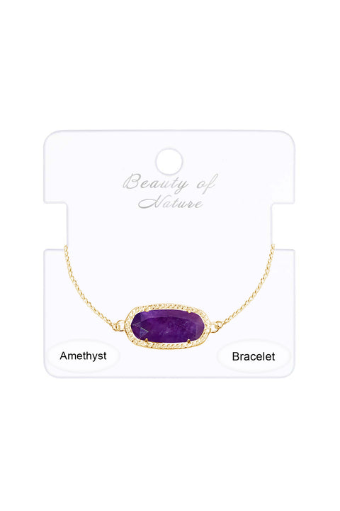Amethyst Slider Bracelet - GF