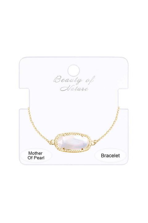 Mother Of Pearl Slider Bracelet - GF