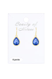 Kyanite Teardrop Earrings - GF